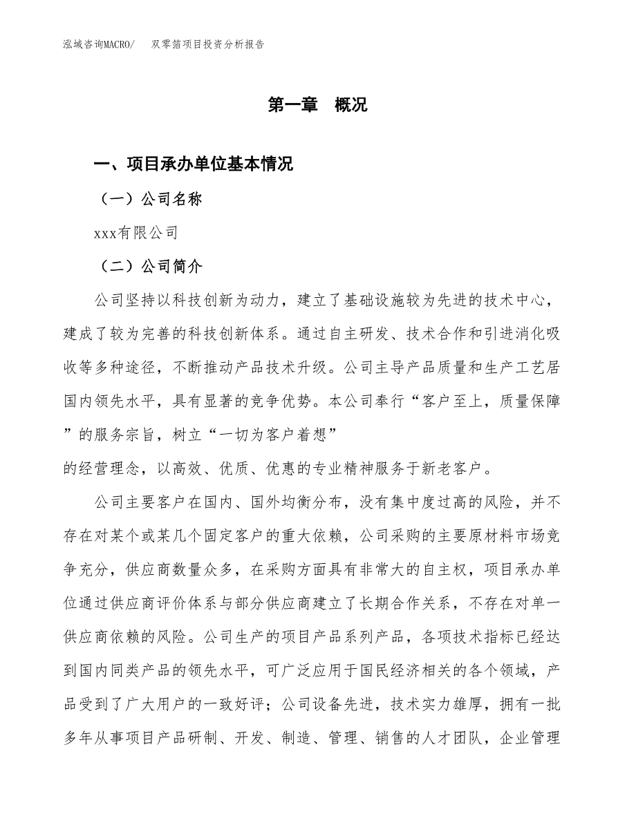 双零箔项目投资分析报告（总投资11000万元）（46亩）_第2页