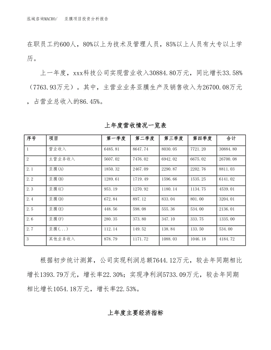 亚膜项目投资分析报告（总投资18000万元）（76亩）_第3页