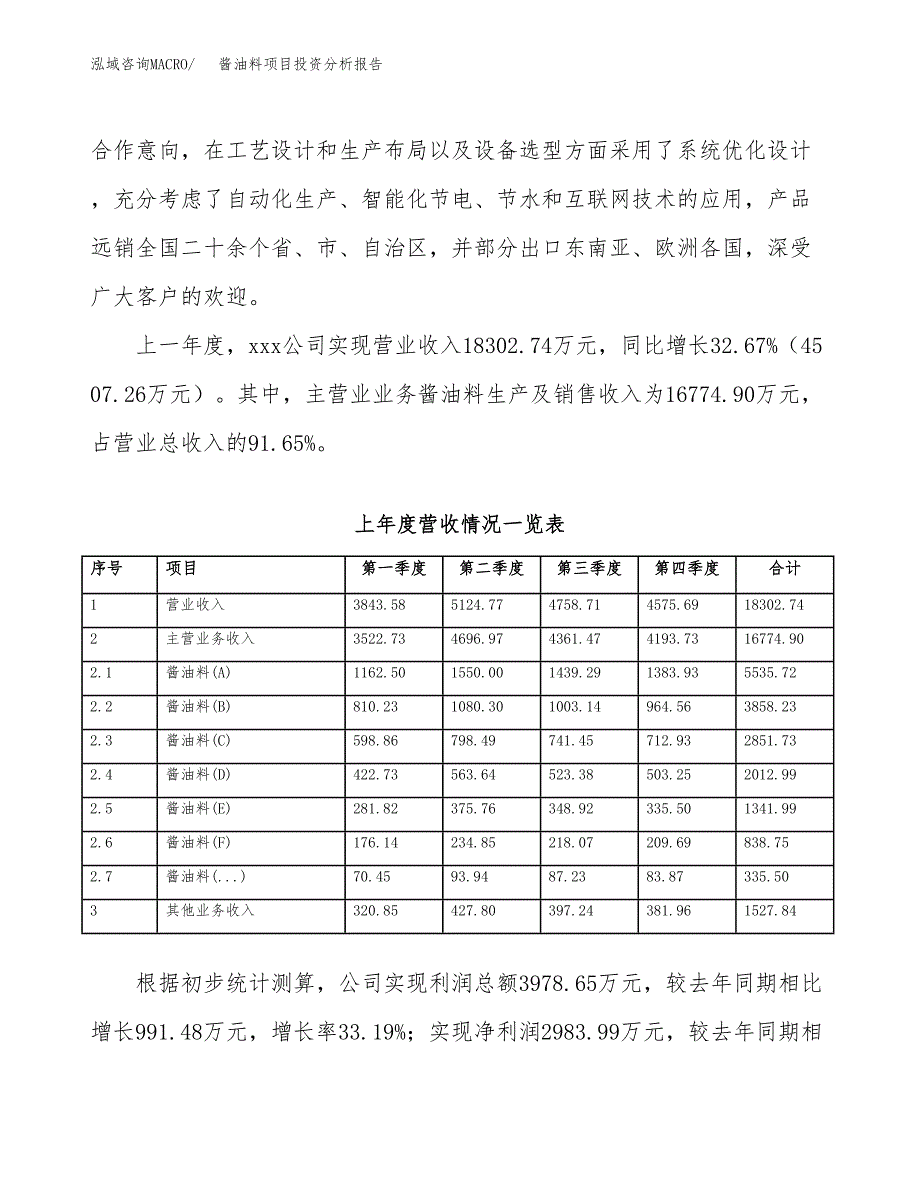 酱油料项目投资分析报告（总投资10000万元）（34亩）_第3页