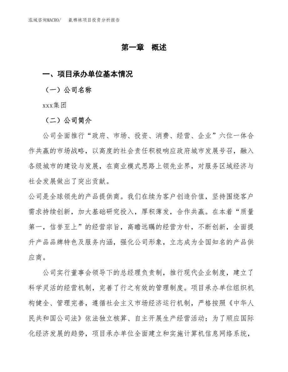 氨棉袜项目投资分析报告（总投资6000万元）（27亩）_第2页