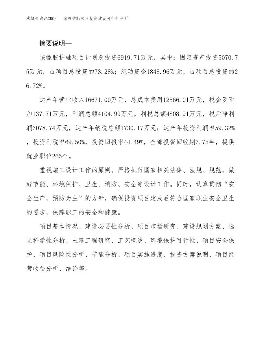 橡胶护轴项目投资建设可行性分析.docx_第2页