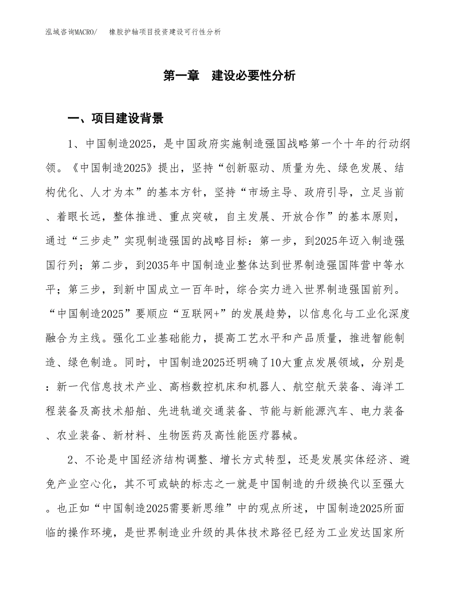 橡胶护轴项目投资建设可行性分析.docx_第3页