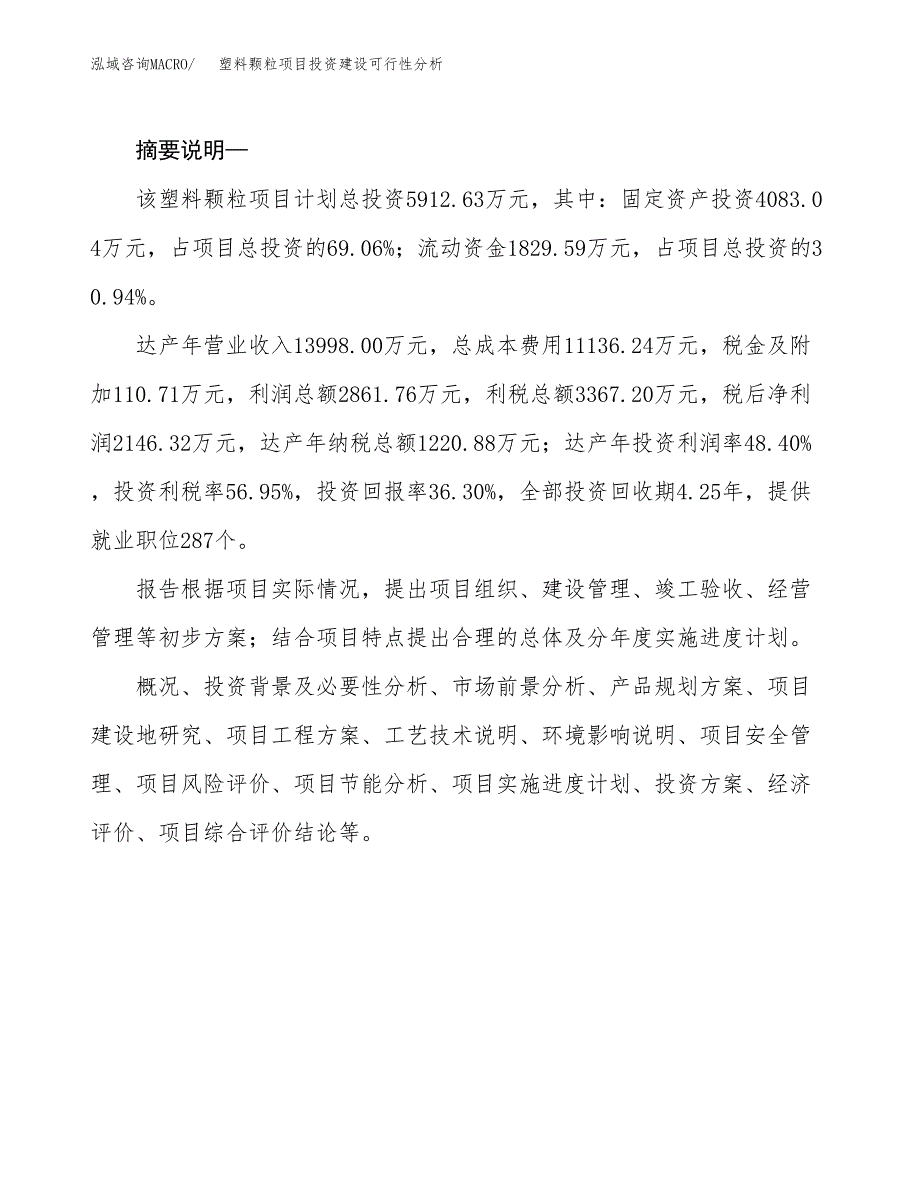 塑料颗粒项目投资建设可行性分析.docx_第2页