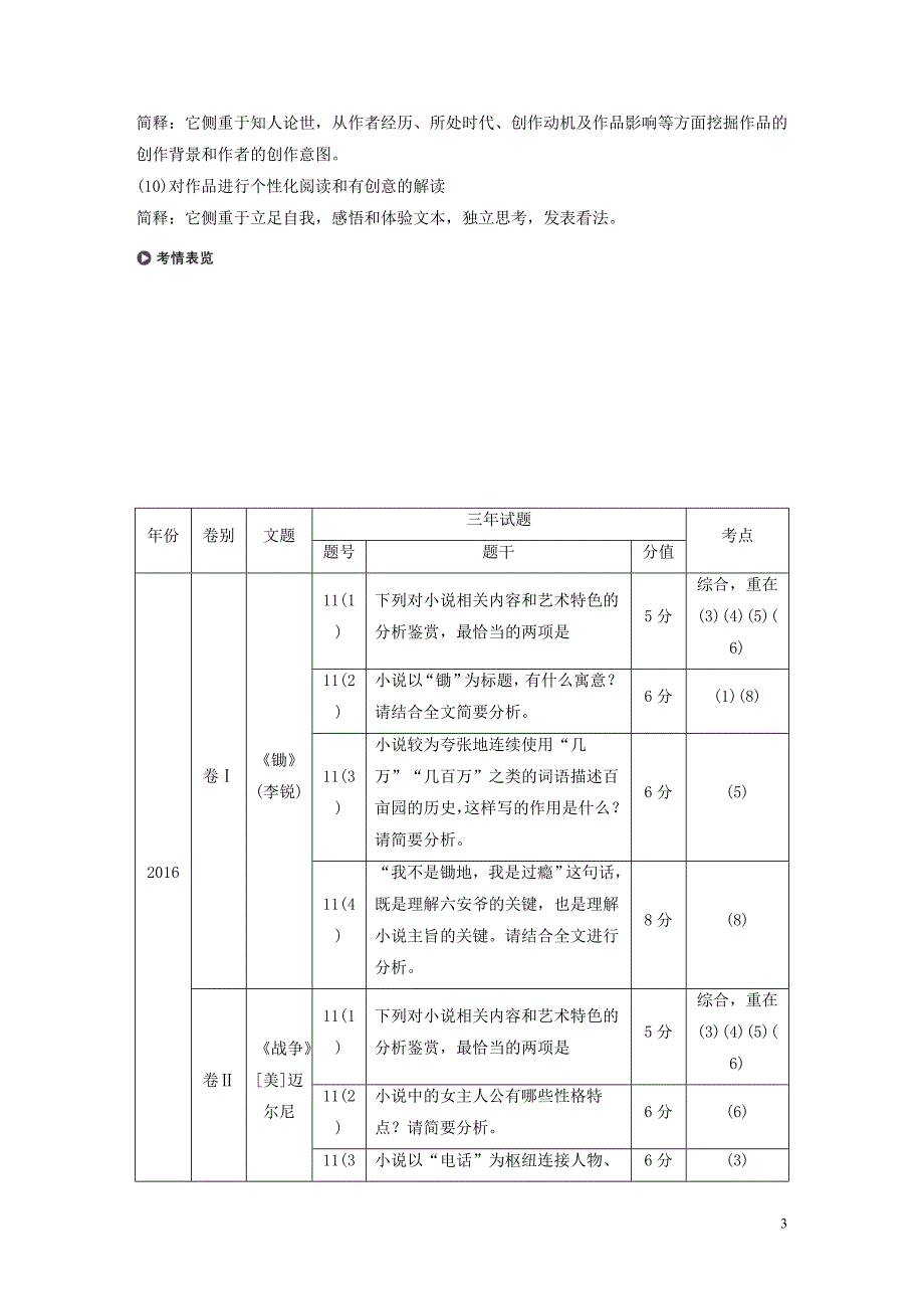 （人教通用版）2020版高考语文新增分大一轮复习 专题十三 文学类阅读小说阅读Ⅱ讲义（含解析）_第3页