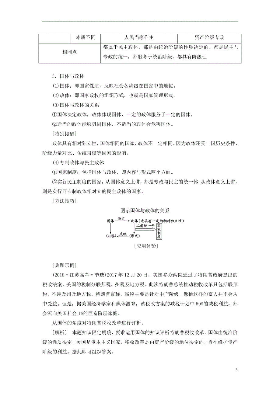 （新课改省份专用）2020版高考政治一轮复习 选修部分 专题一 各具特色的国家和国际组织讲义_第3页