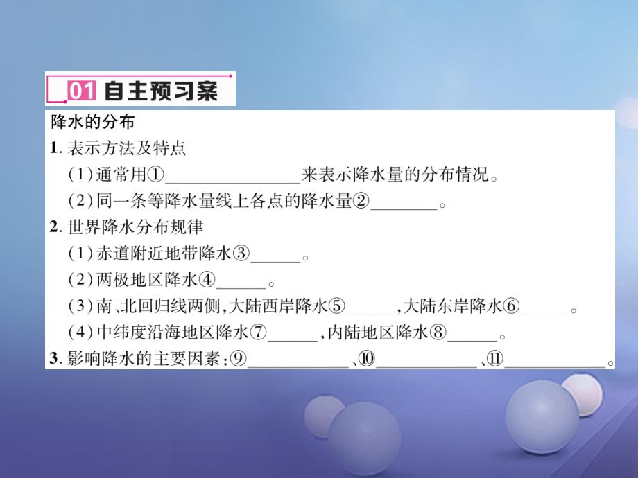 2017年秋七年级地理上册 3.3 降水的变化与分布（第2课时）课件 （新版）新人教版_第4页