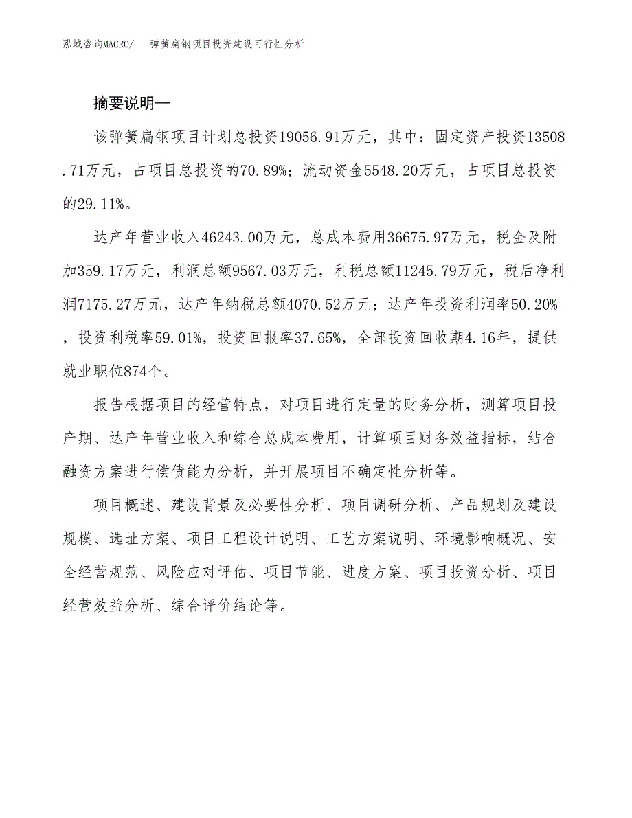 弹簧扁钢项目投资建设可行性分析.docx_第2页