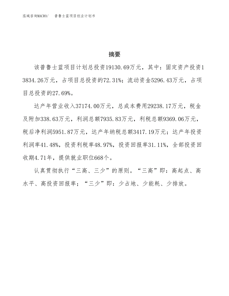 普鲁士蓝项目创业计划书(参考模板).docx_第3页