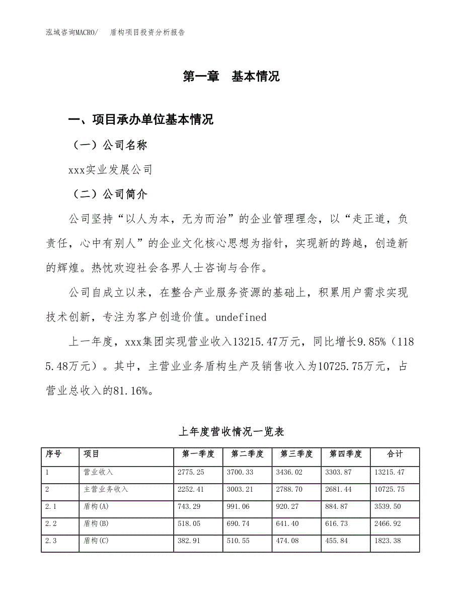 盾构项目投资分析报告（总投资6000万元）（22亩）_第2页