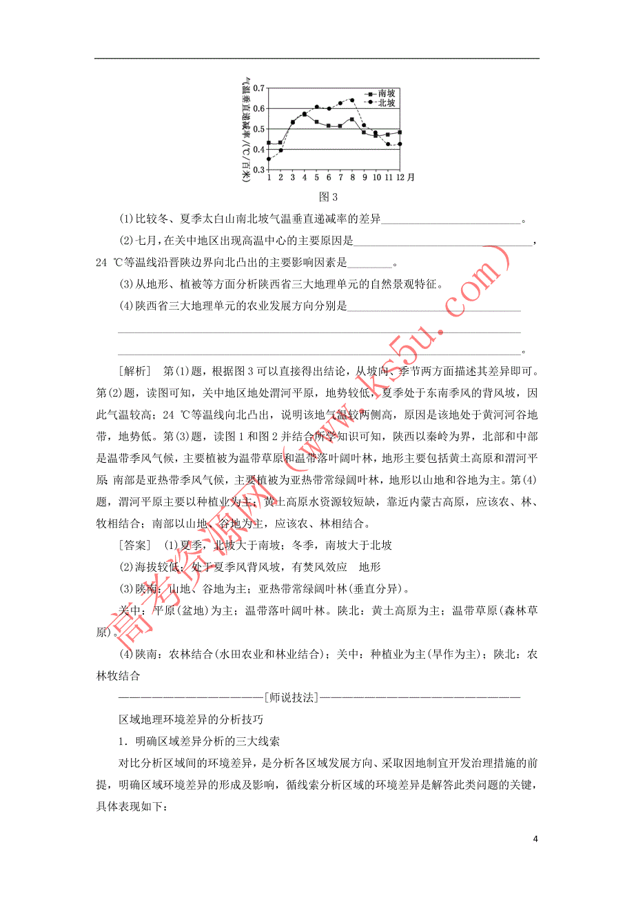 （新课改省份专用）2020版高考地理一轮复习 第四部分 区域发展 第一讲 地理环境对区域发展的影响（第2课时）共性归纳 实践应用学案（含解析）_第4页