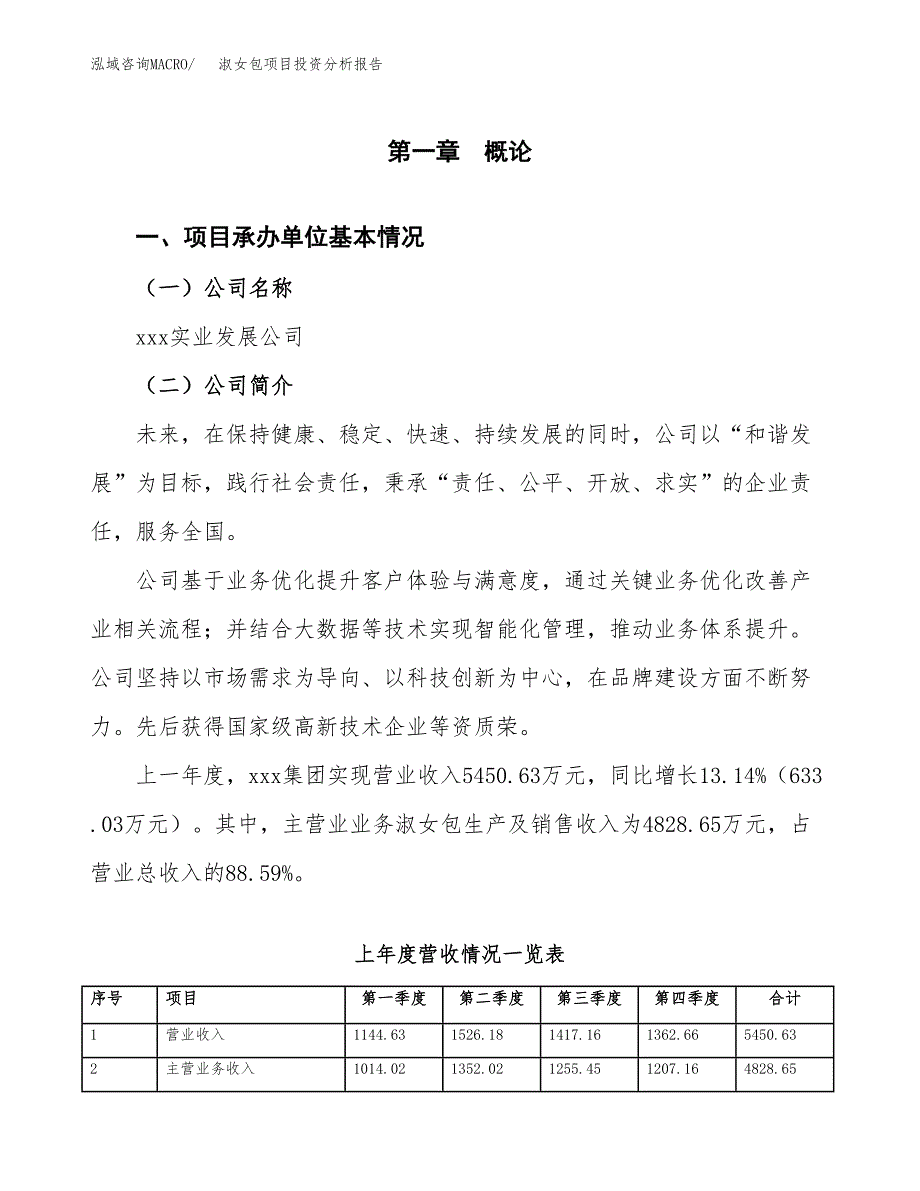 淑女包项目投资分析报告（总投资4000万元）（18亩）_第2页