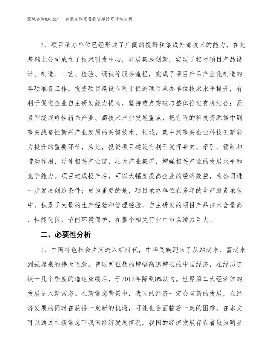 包装基膜项目投资建设可行性分析.docx_第5页