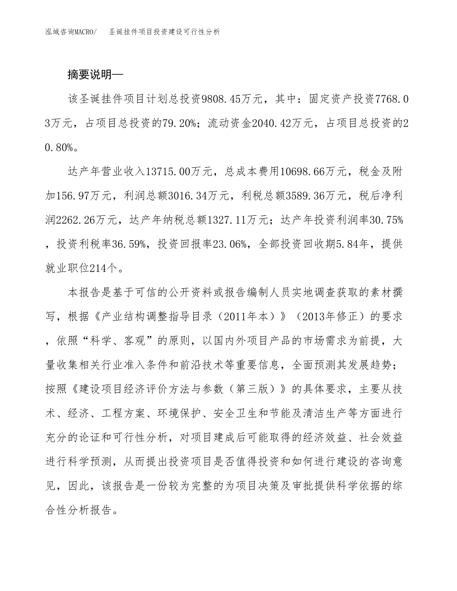 圣诞挂件项目投资建设可行性分析.docx_第2页