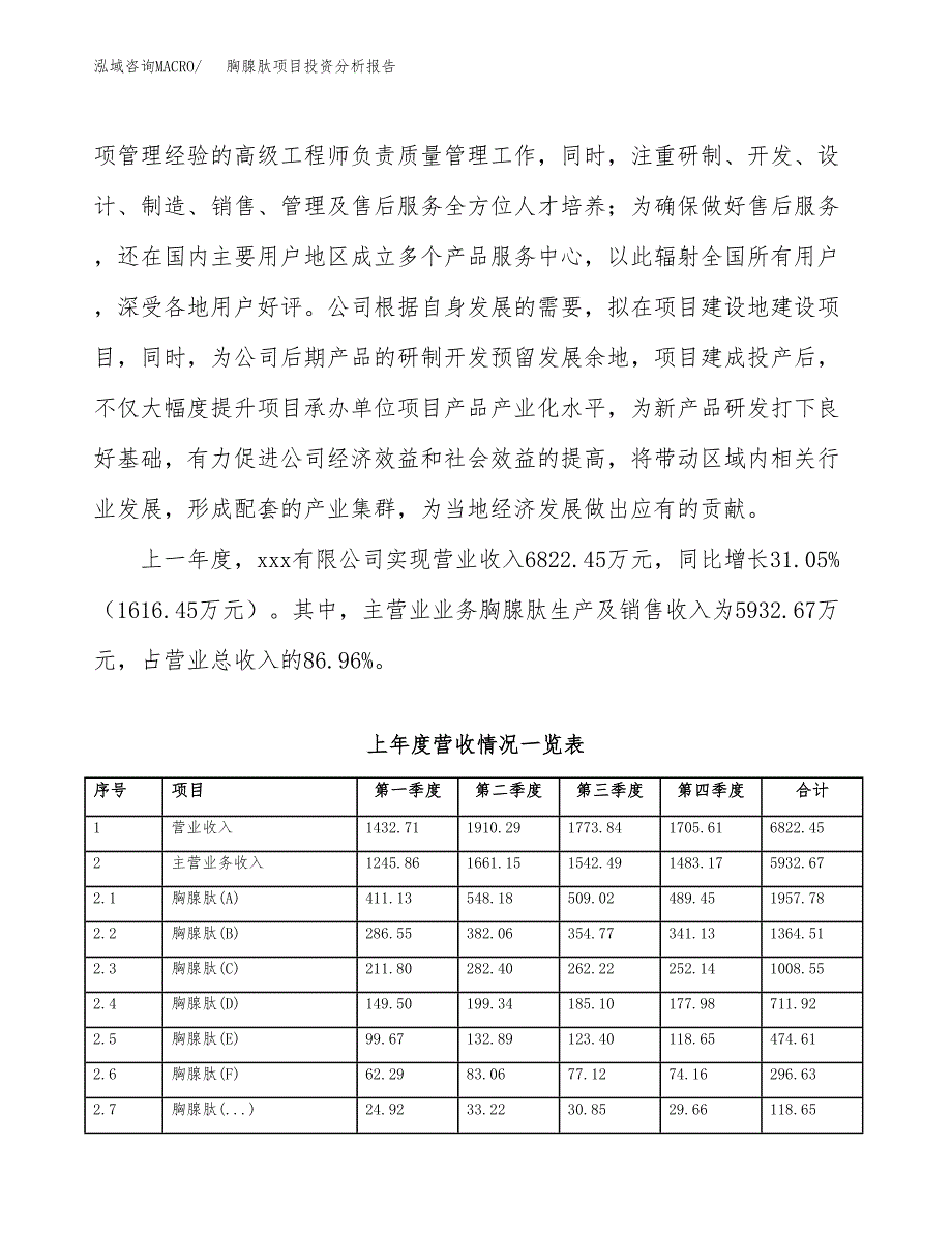 胸腺肽项目投资分析报告（总投资7000万元）（31亩）_第3页