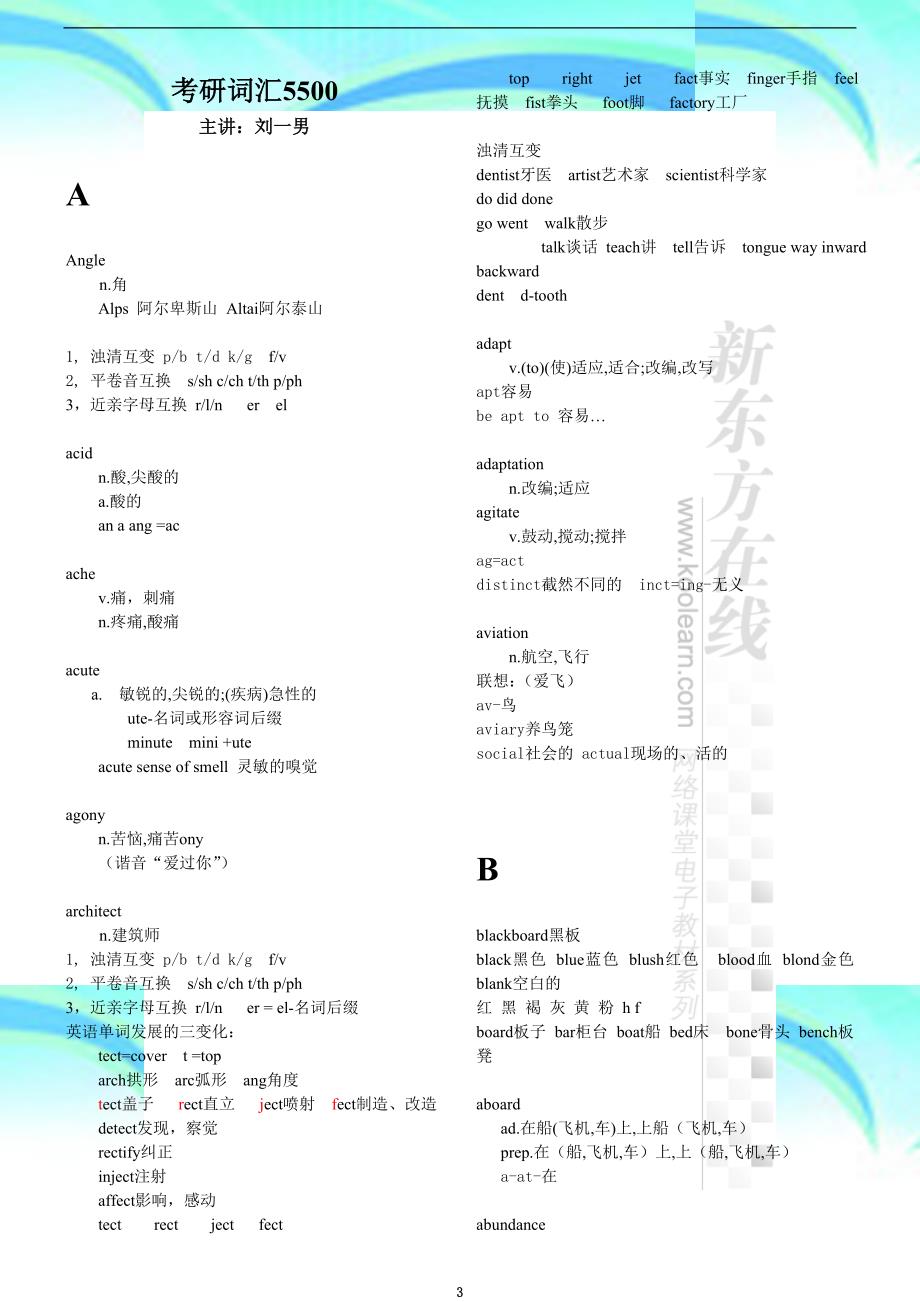 刘一男考研词汇+电子版教材_第3页