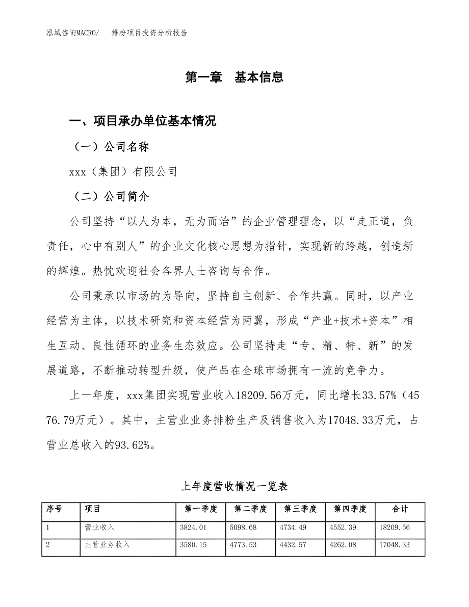 排粉项目投资分析报告（总投资16000万元）（66亩）_第2页