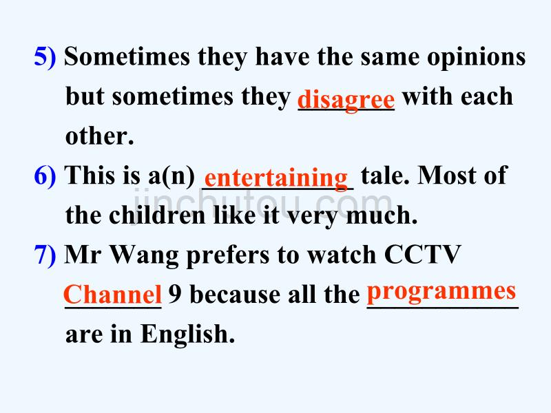 2017-2018学年高中英语 module 6 fillms and tv programmes vocabulary and listening 外研版必修2_第4页