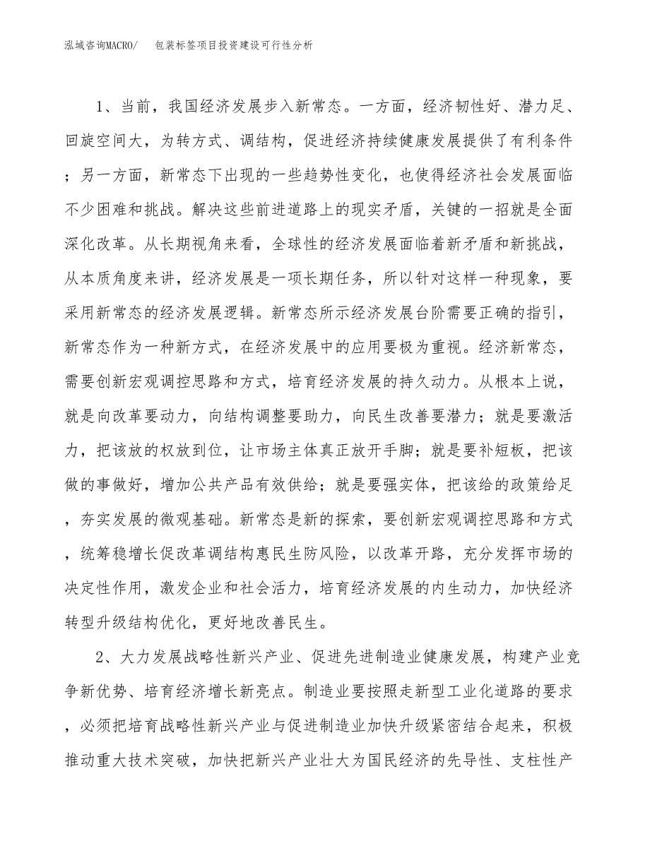 包装标签项目投资建设可行性分析.docx_第5页