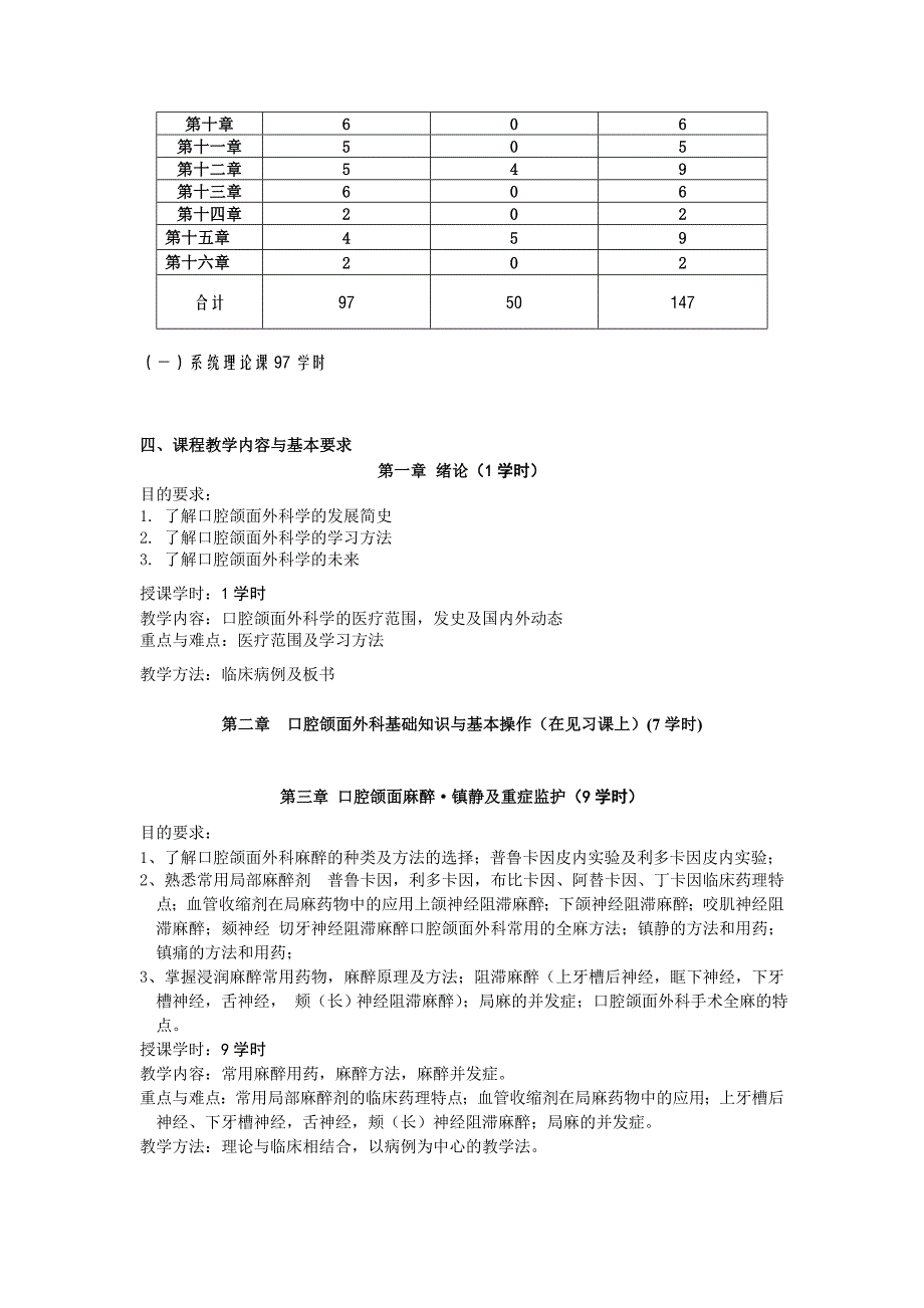 口腔颌面外科学(第7版)大纲2013年最新修订_第2页