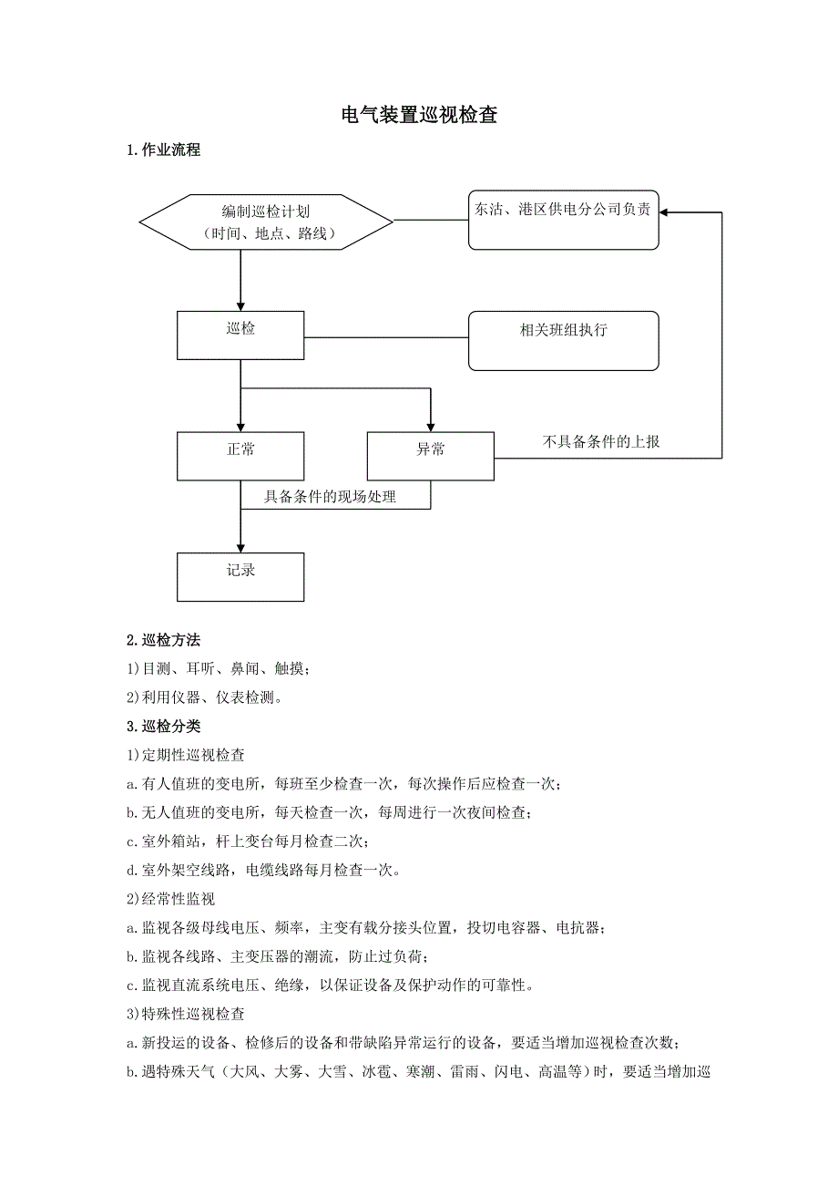 电气装置巡视检查._第1页