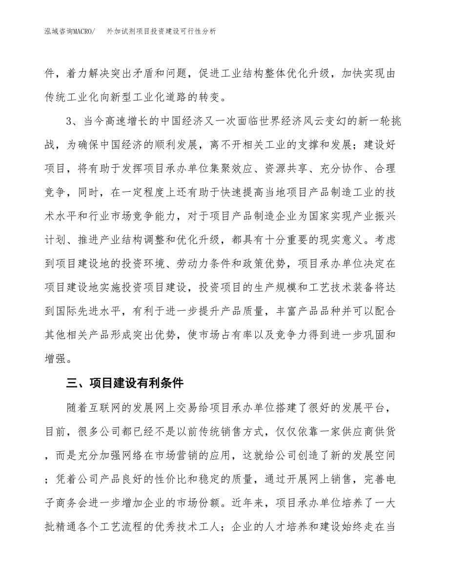 外加试剂项目投资建设可行性分析.docx_第5页