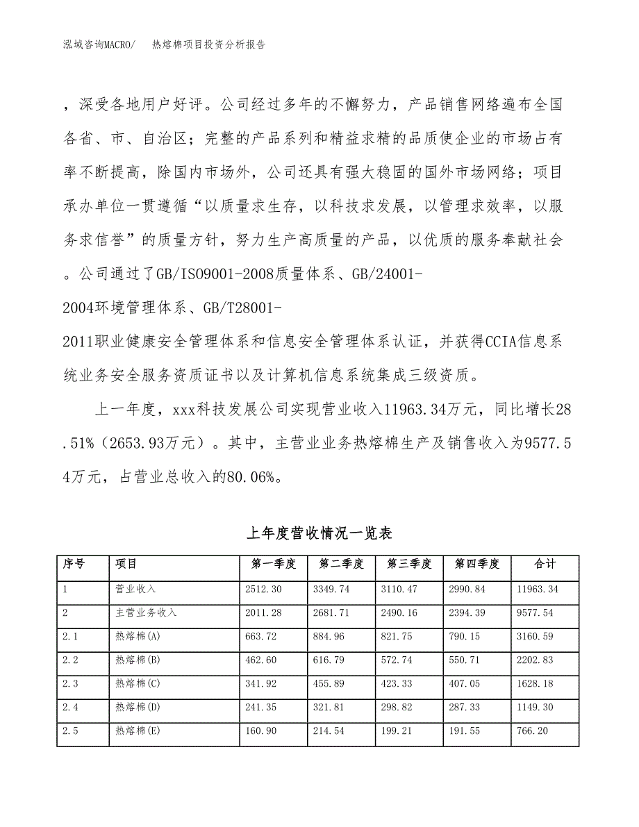 热熔棉项目投资分析报告（总投资15000万元）（69亩）_第3页