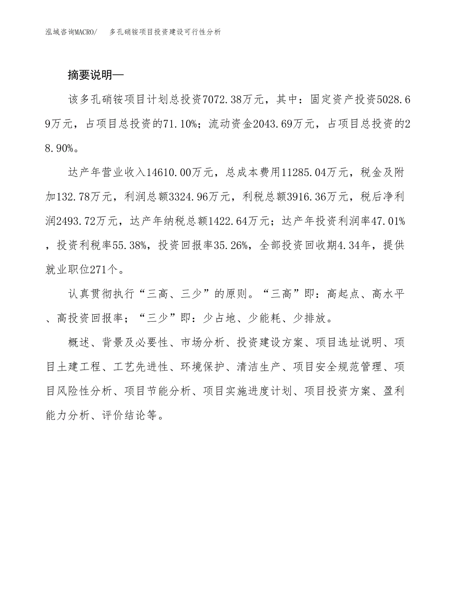 多孔硝铵项目投资建设可行性分析.docx_第2页