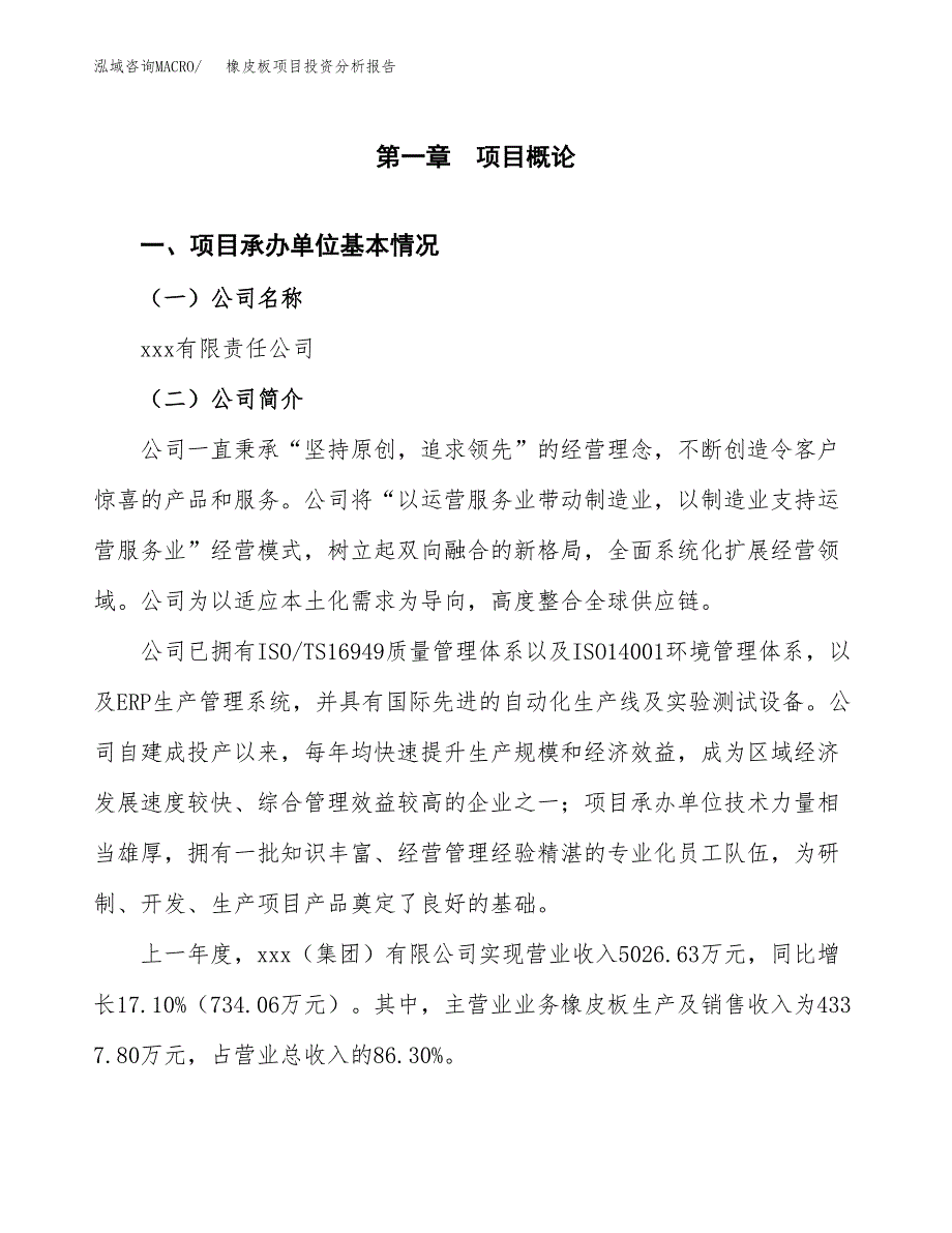 橡皮板项目投资分析报告（总投资5000万元）（26亩）_第2页