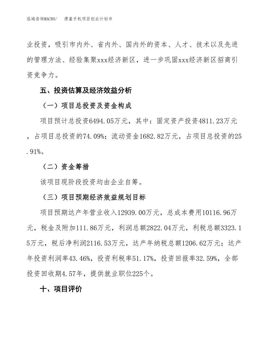 滑盖手机项目创业计划书.docx_第5页