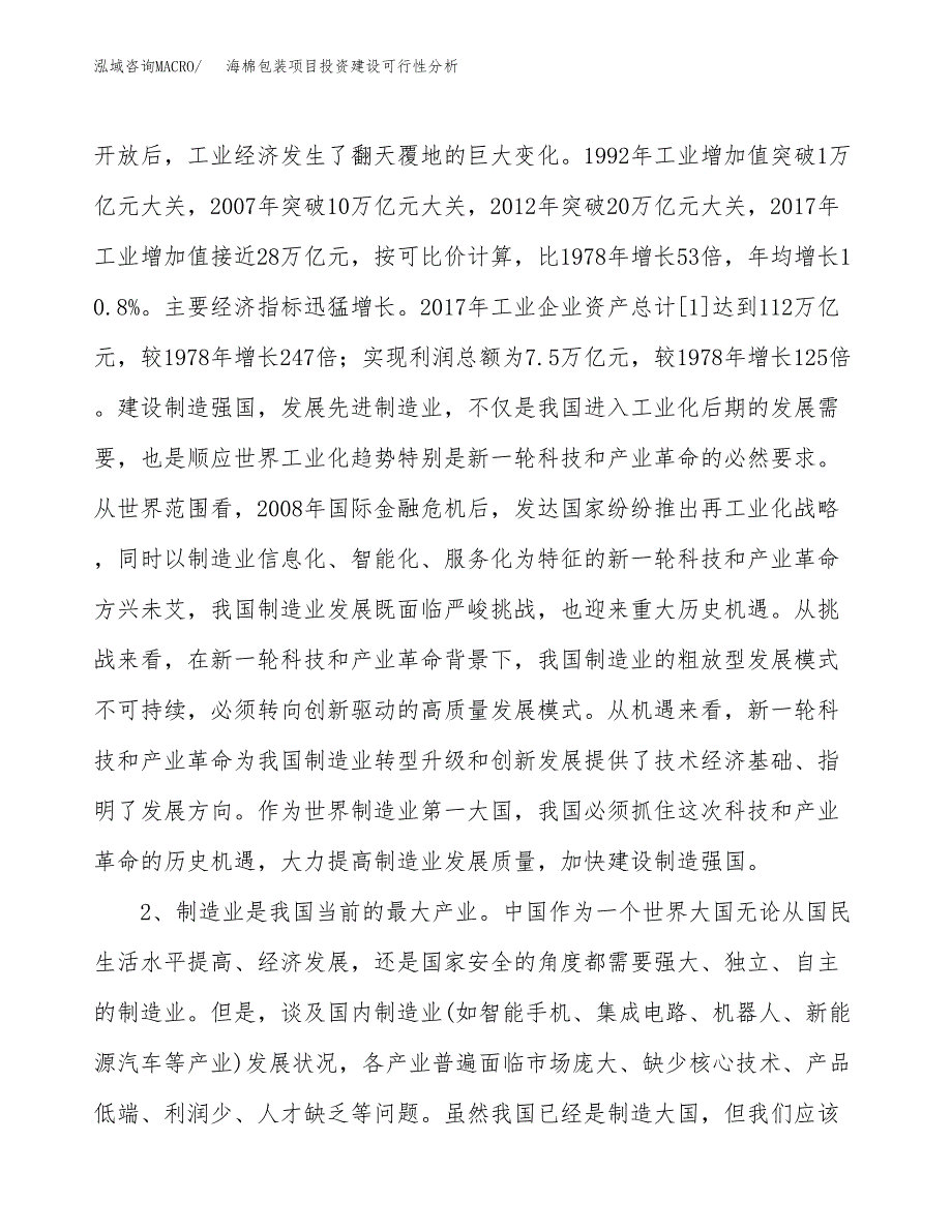 海棉包装项目投资建设可行性分析.docx_第4页