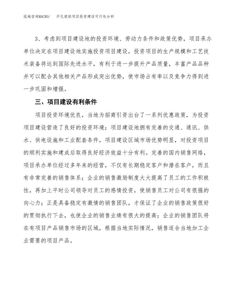 开孔瓷球项目投资建设可行性分析.docx_第5页