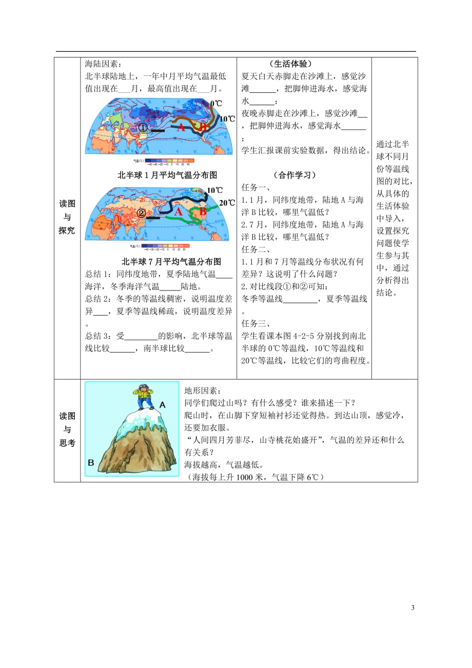 （水滴系列）七年级地理上册 4.2 气温的变化与差异（第2课时）教案 （新版）商务星球版_第3页