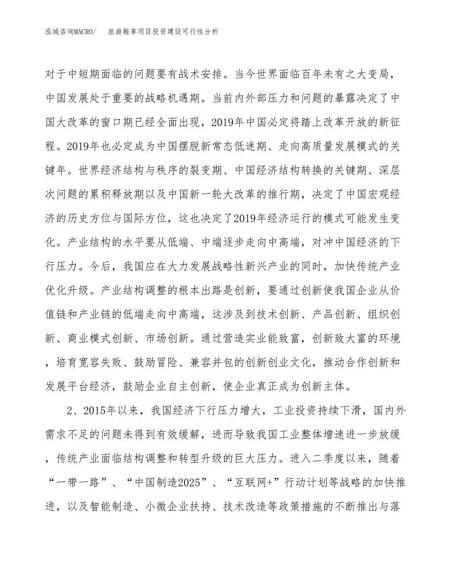 旅游鞋革项目投资建设可行性分析.docx_第5页