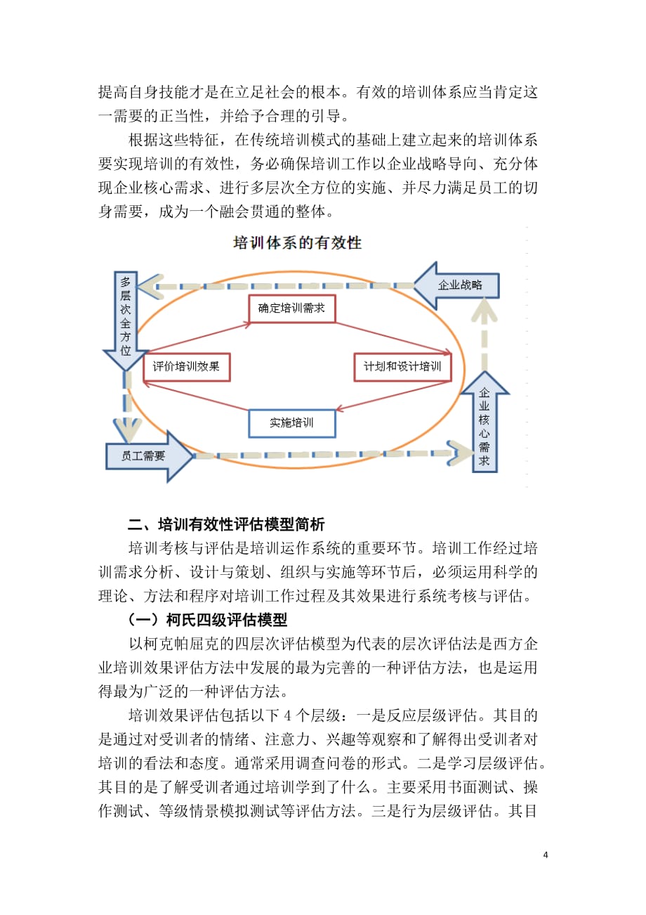 培训体系有效性研究（论文）_第4页