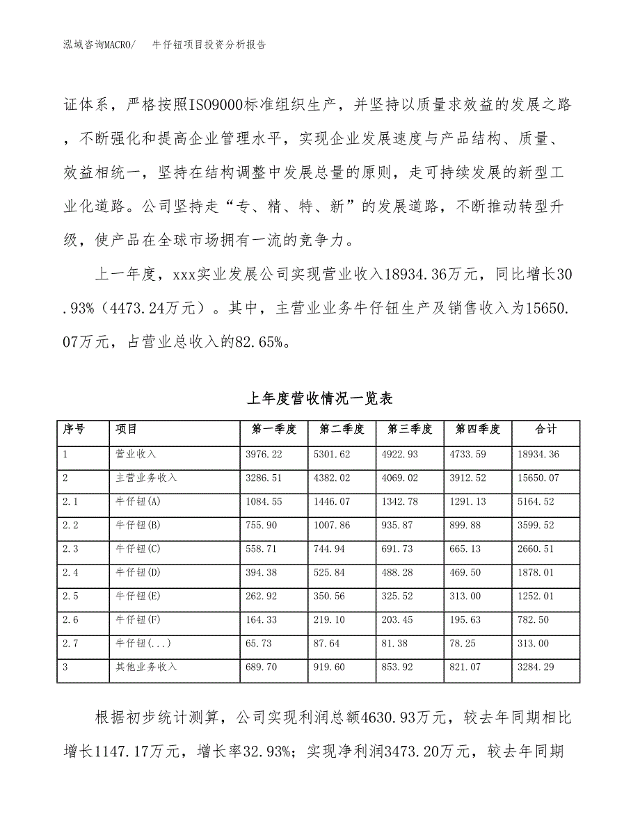 牛仔钮项目投资分析报告（总投资11000万元）（49亩）_第3页