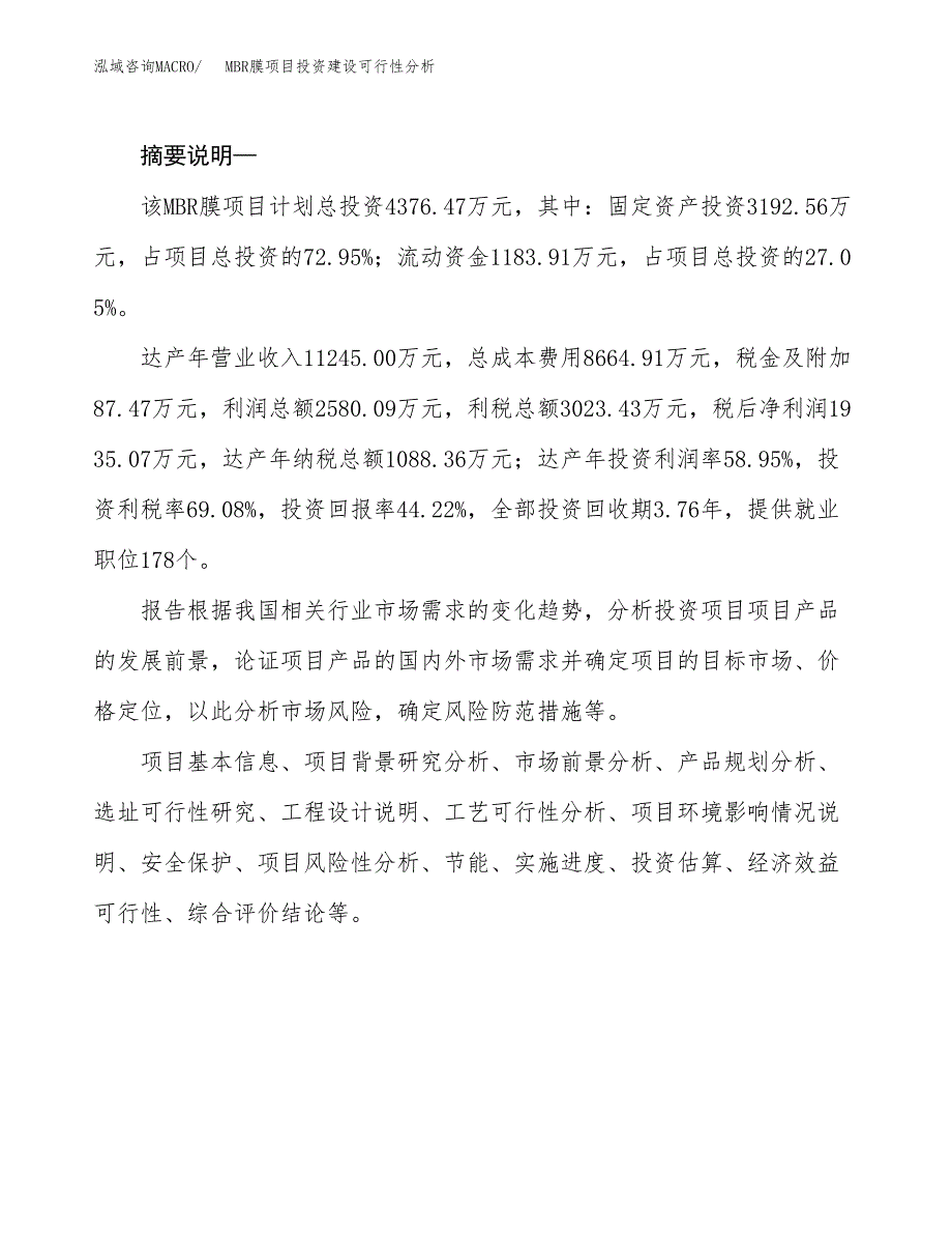 MBR膜项目投资建设可行性分析.docx_第2页