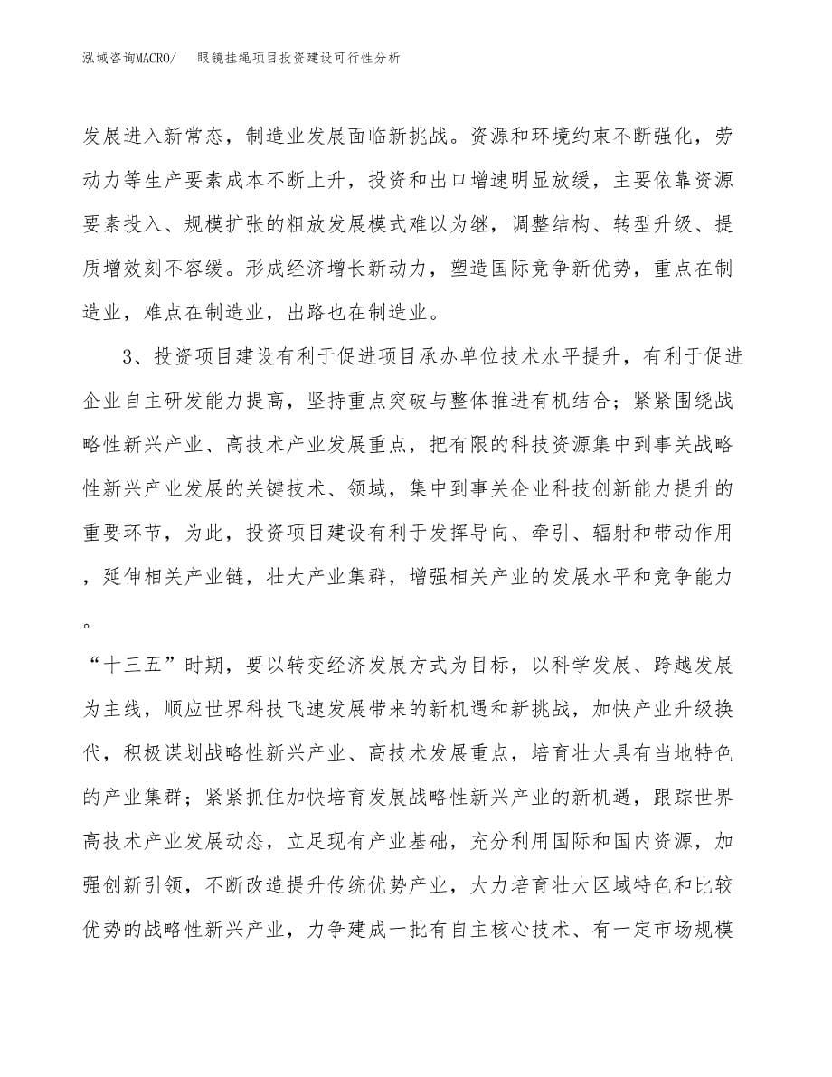 眼镜挂绳项目投资建设可行性分析.docx_第5页