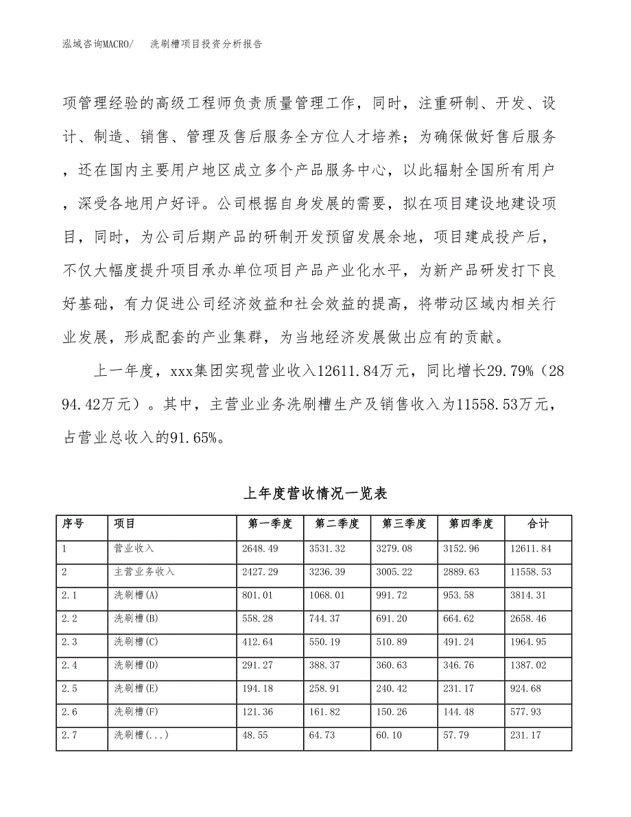 洗刷槽项目投资分析报告（总投资8000万元）（27亩）_第3页