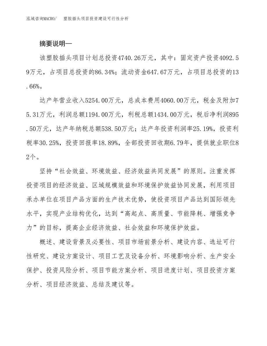 塑胶插头项目投资建设可行性分析.docx_第2页