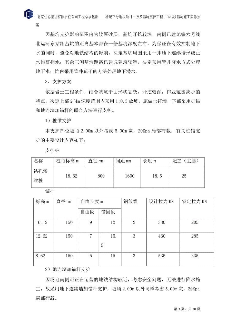 潞城杨坨三号地块基坑施工应急预案资料_第5页