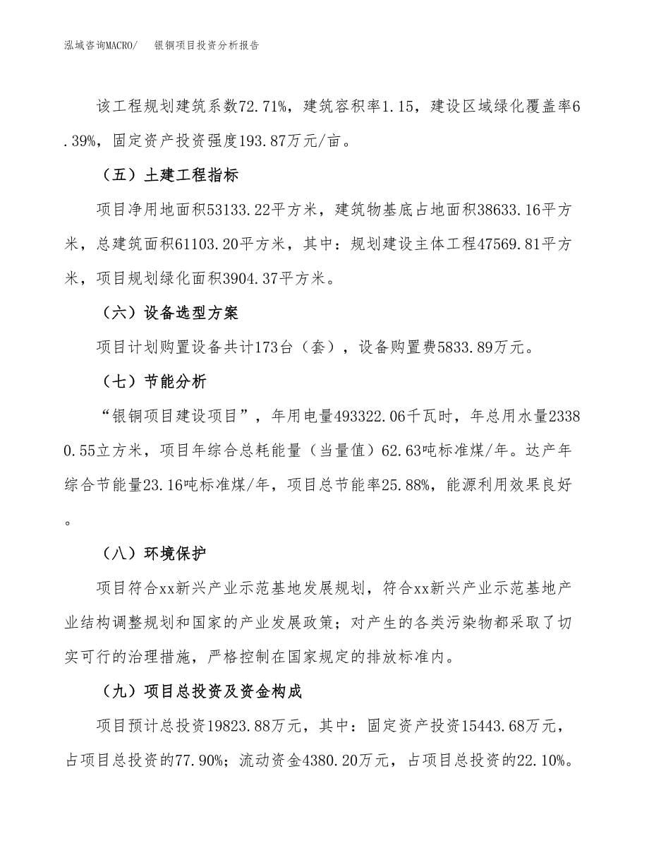 银铜项目投资分析报告（总投资20000万元）（80亩）_第5页