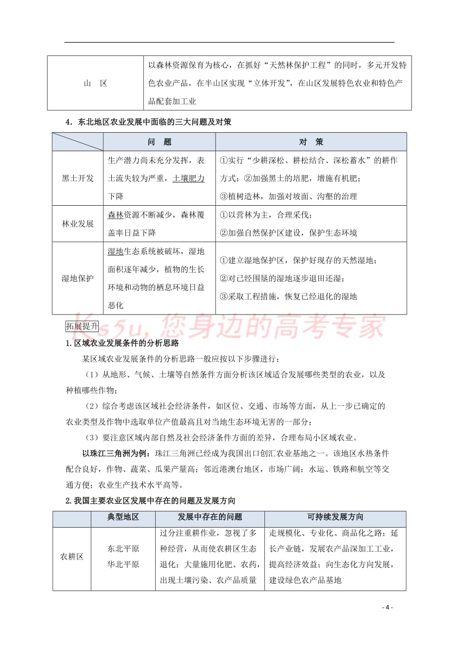 高中地理-每日一题 东北地区的农业发展 新人教版_第4页