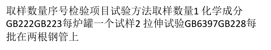 无缝钢管检验项目试验方法取样数量精要_第1页