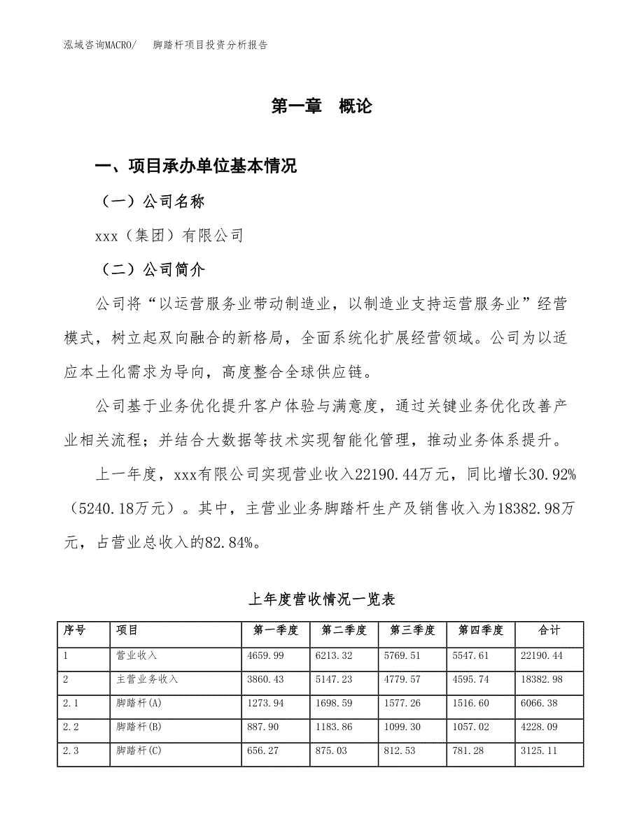 脚踏杆项目投资分析报告（总投资17000万元）（68亩）_第2页