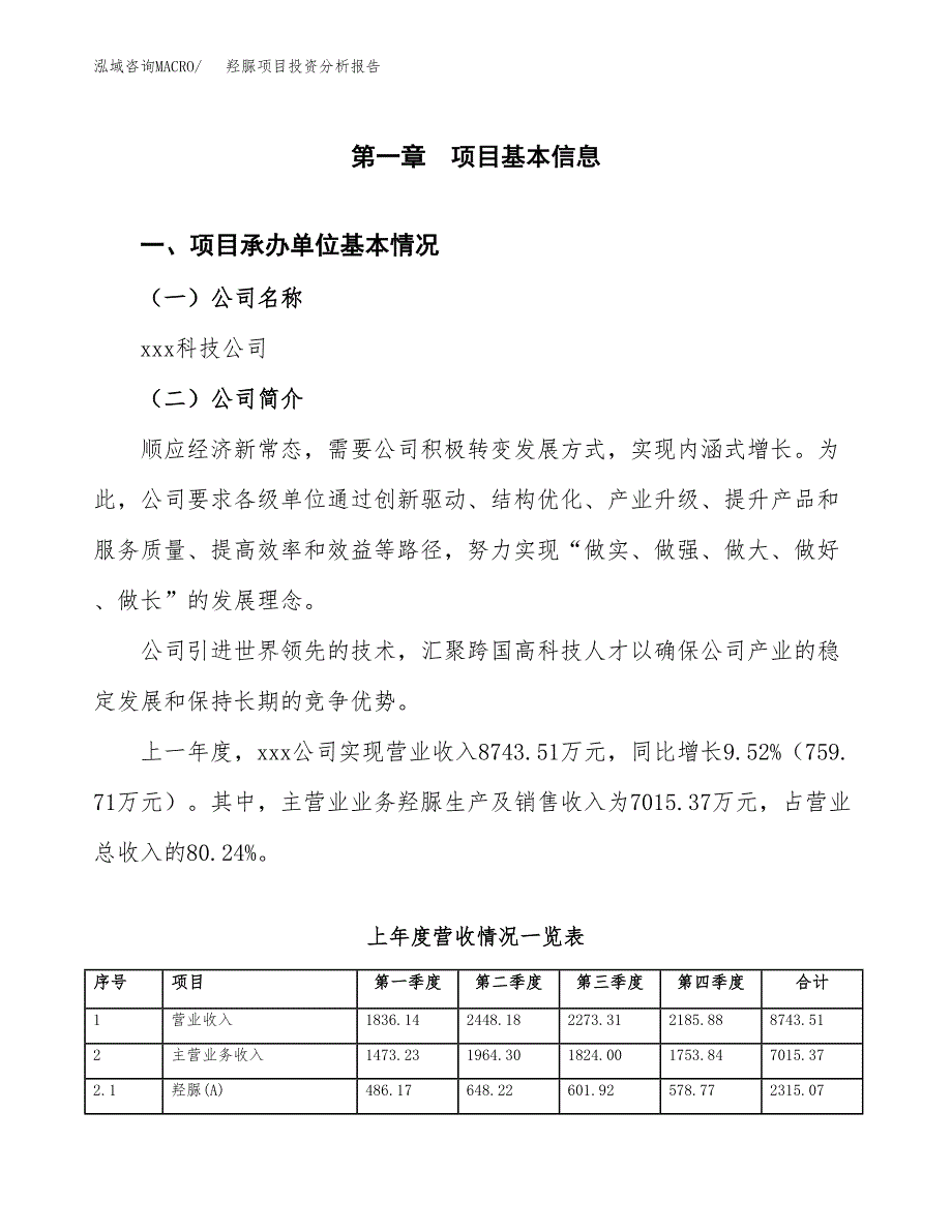 羟脲项目投资分析报告（总投资8000万元）（34亩）_第2页