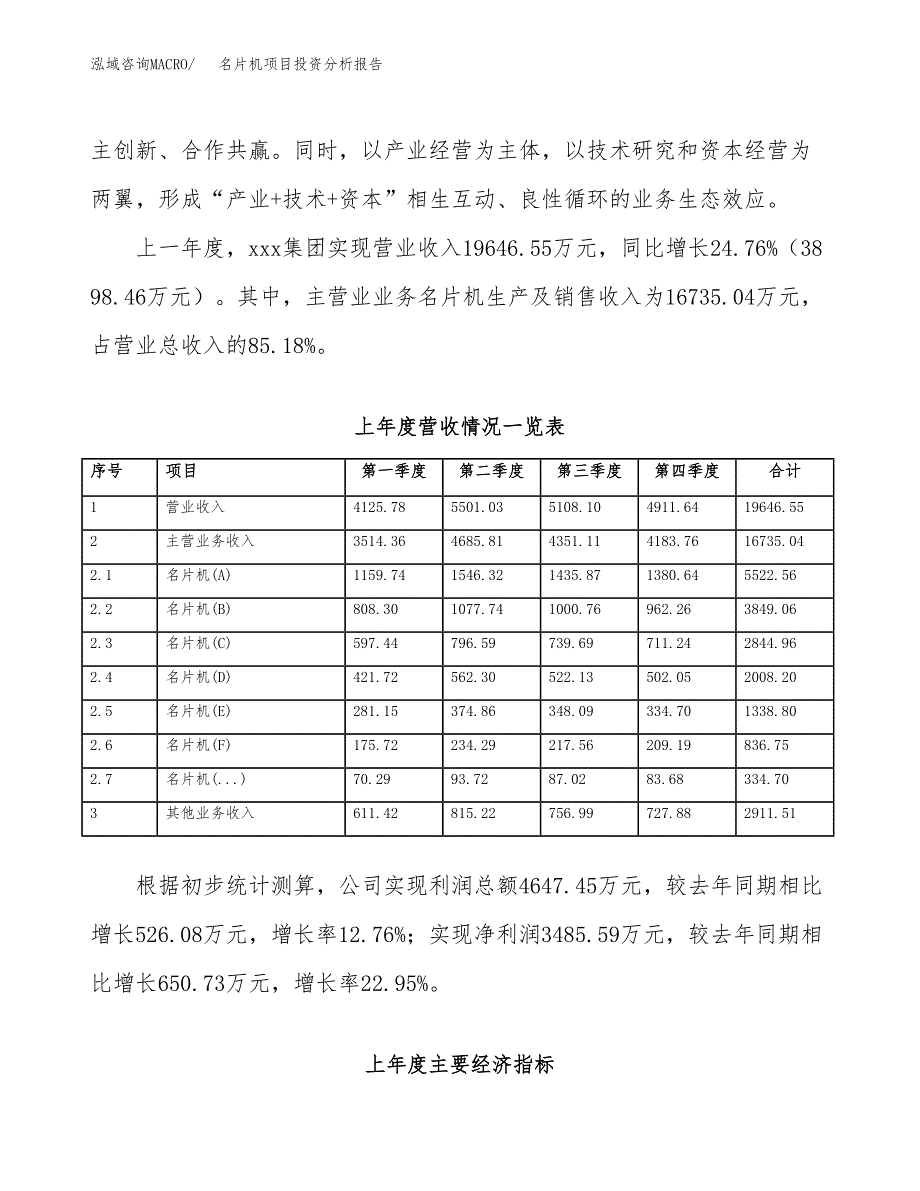 名片机项目投资分析报告（总投资11000万元）（49亩）_第3页