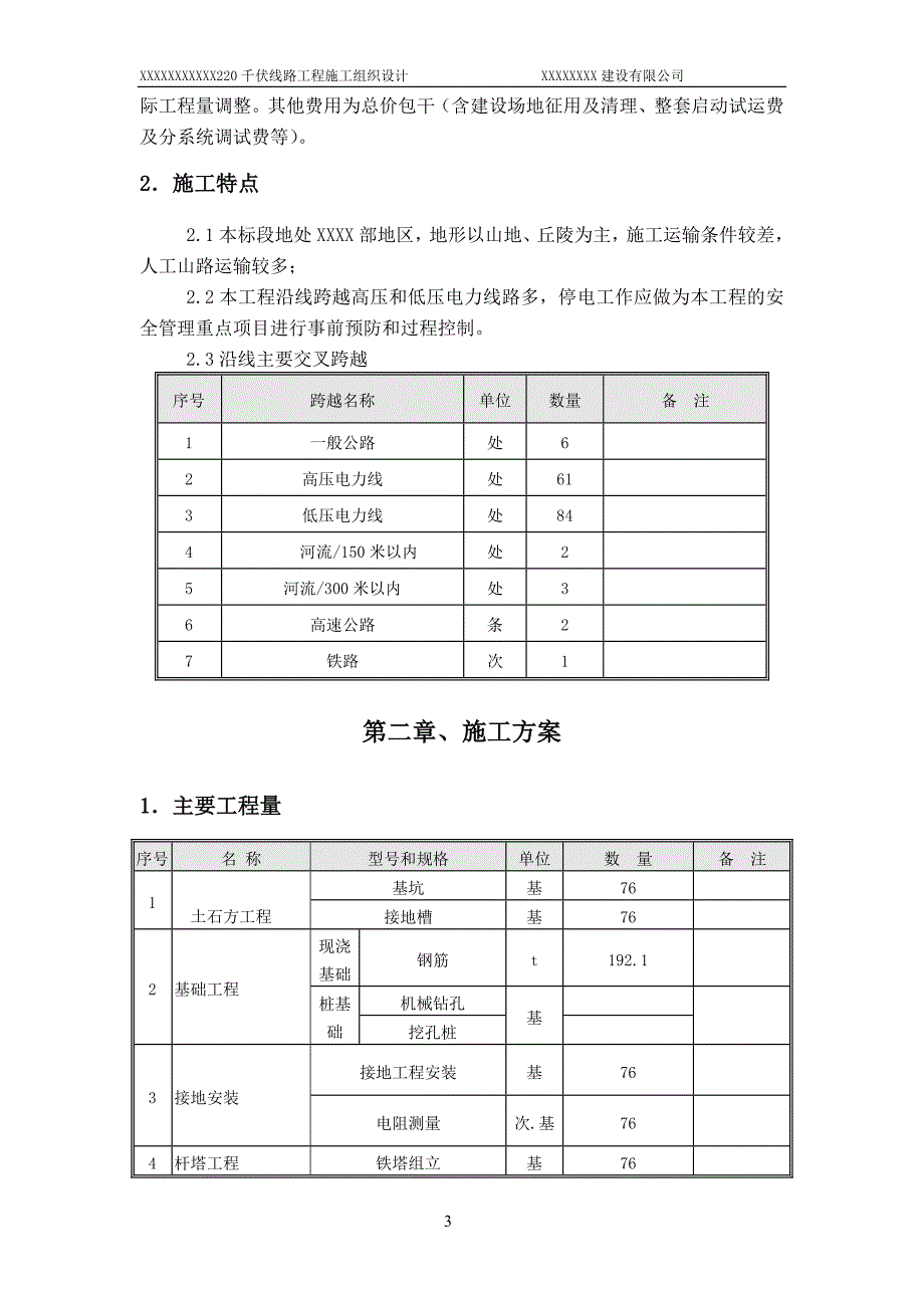 莆美~东山220kV输变电线路工程施工组织设计剖析_第3页