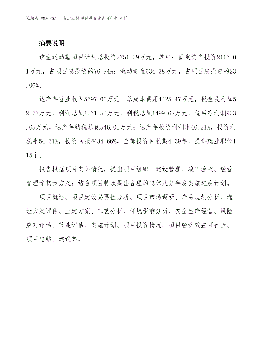 童运动鞋项目投资建设可行性分析.docx_第2页