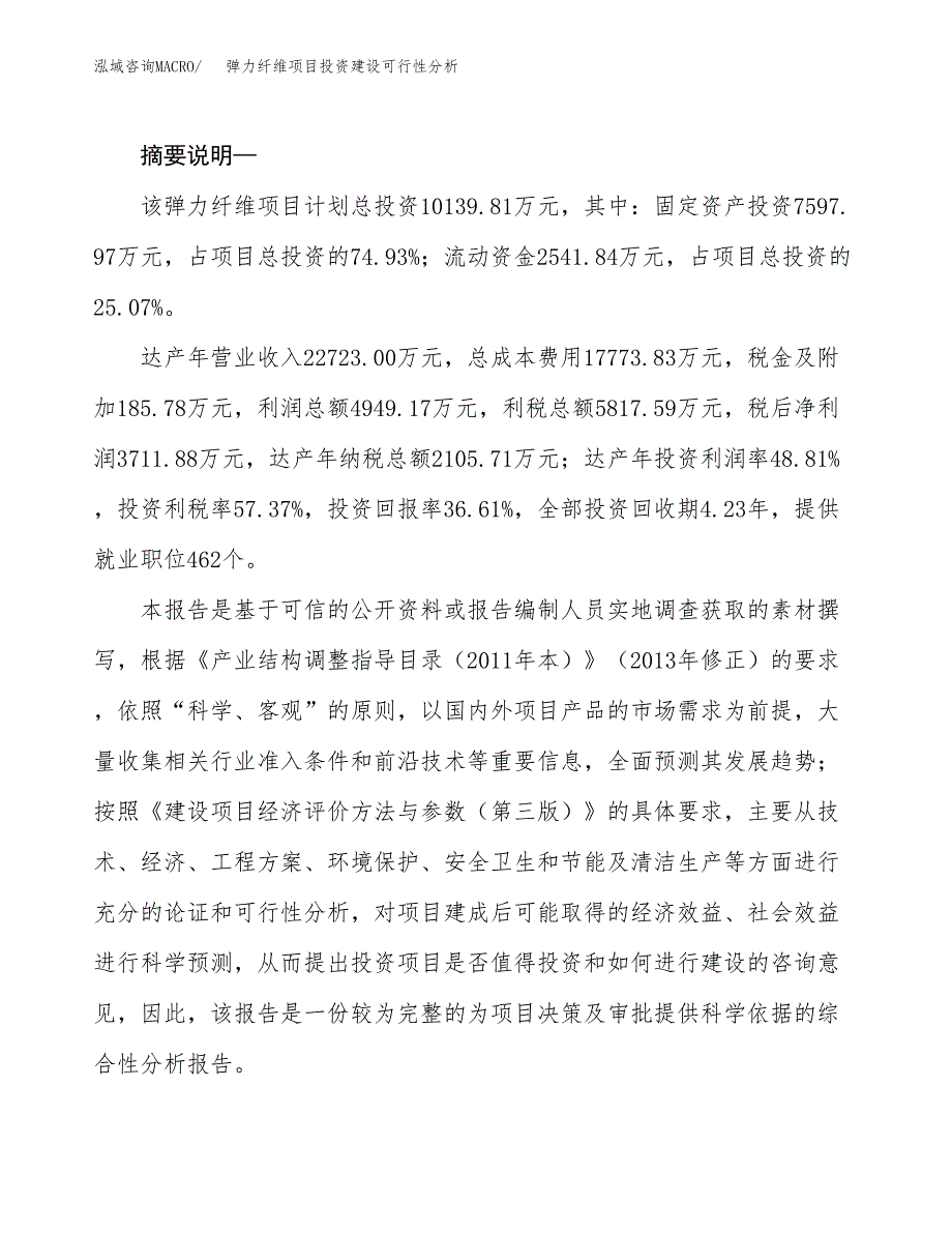 弹力纤维项目投资建设可行性分析.docx_第2页