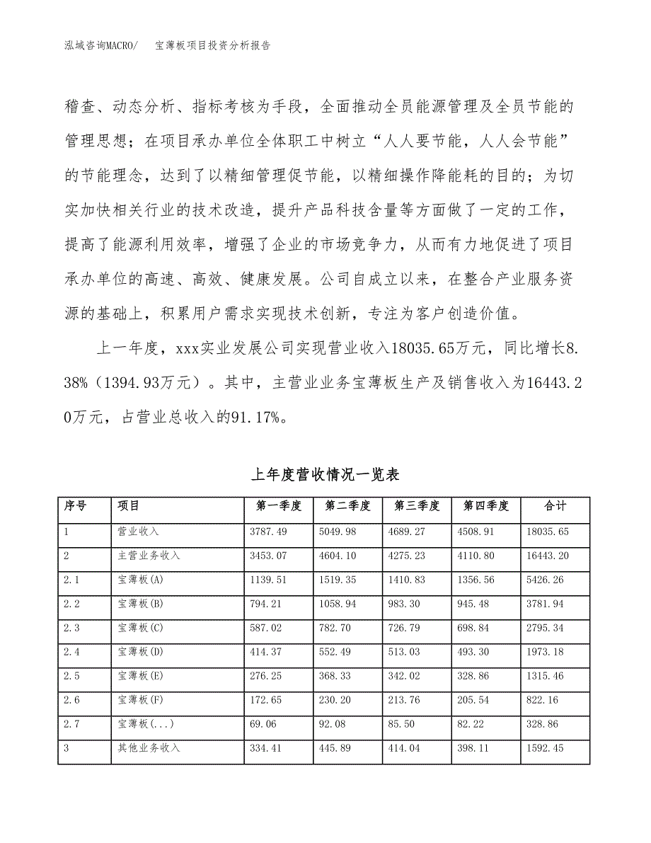 宝薄板项目投资分析报告（总投资8000万元）（35亩）_第3页